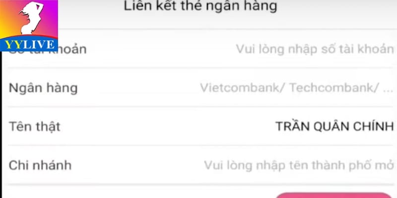 Rút Tiền YYlive - Quy Trình Giao Dịch Nhanh Và An Toàn 3 Hướng dẫn thủ tục để thực hiện giao dịch rút tiền tại ứng dụng YYlive