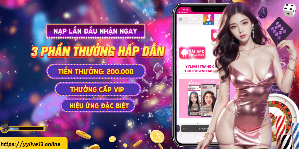 YYLIVE - App Livestream Giải Trí Mới Nhất 2025 4 Khuyến mãi yylive banner
